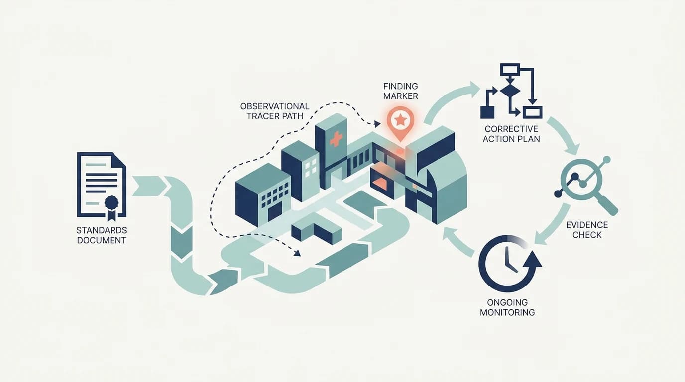 Healthcare Accreditation Coordinator Jobs: Follow the Readiness Cycle illustration for Health Admin Jobs